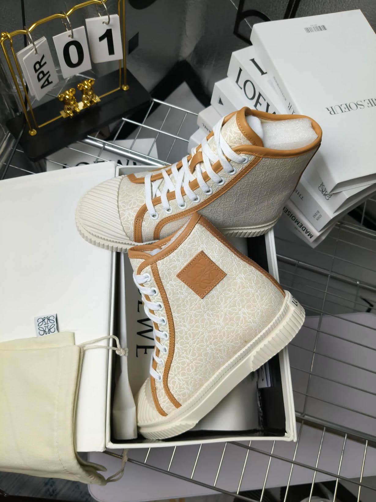 LOEWE canvas sneakers-1